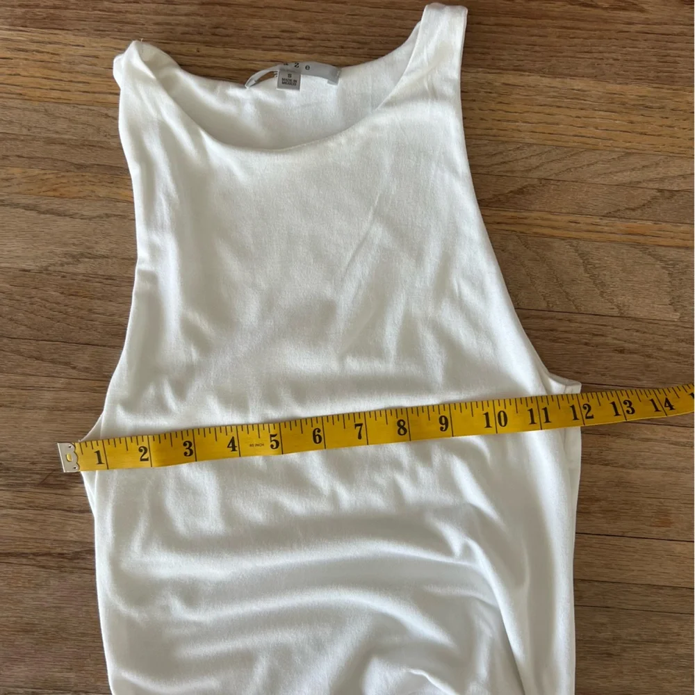 SOFT WHITE HIGH NECK BODYSUIT #0370 - Picture 7 of 7